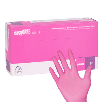 Gants Nitrile Rose